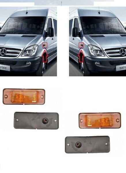 2бр. к-т странични мигачи за Mercedes Sprinter/Спринтер-YP-015