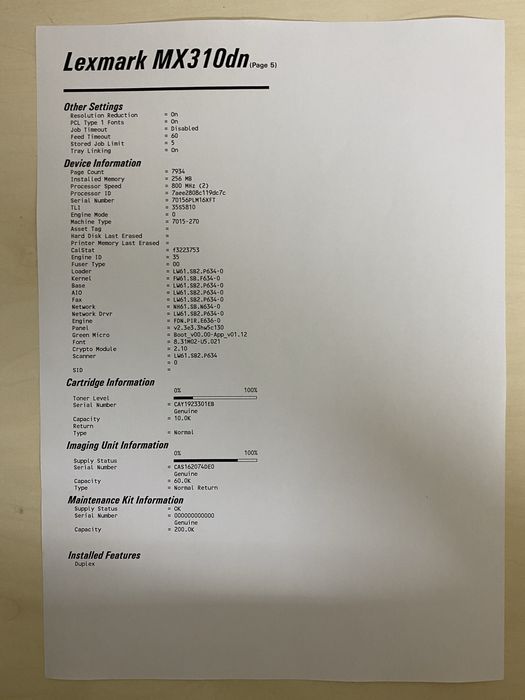 Multifunctionala Lexmark MX310dn