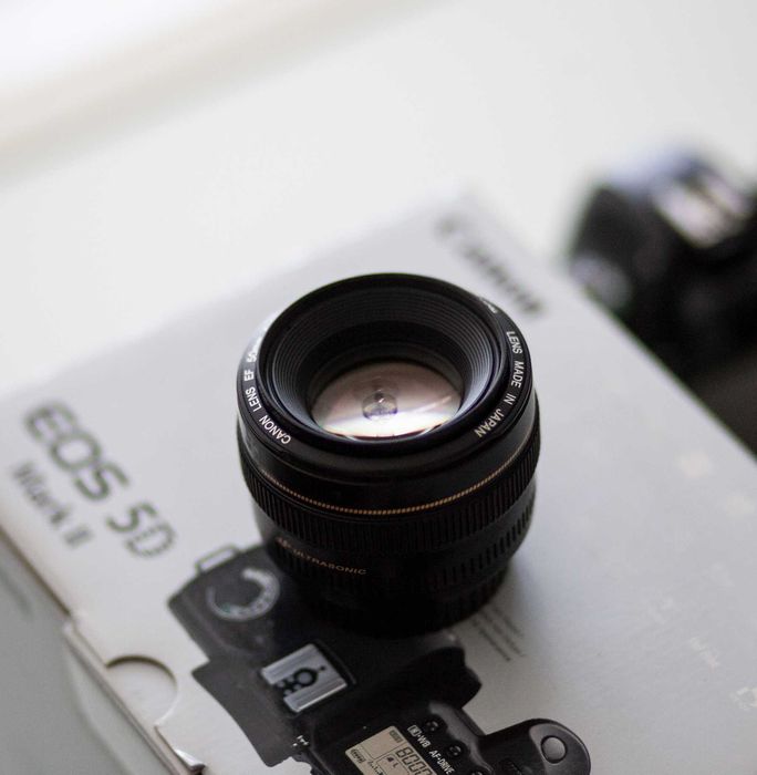 CANON EOS 5D MARK II FULL FRAME с обектив Canon EF 50mm f 1.4 USM  ТОП