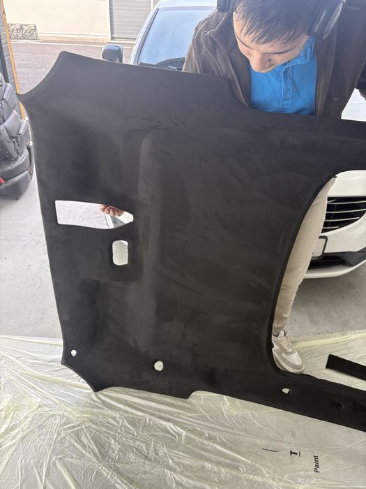 Retapițare Plafoane Auto • Alcantara • Material Textil • Brașov