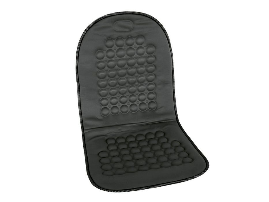 Husa scaun auto Carpoint cu masaj magnetic, neagra, pentru scaune fata, suport pentru spate si efect de ventilare, 1 buc