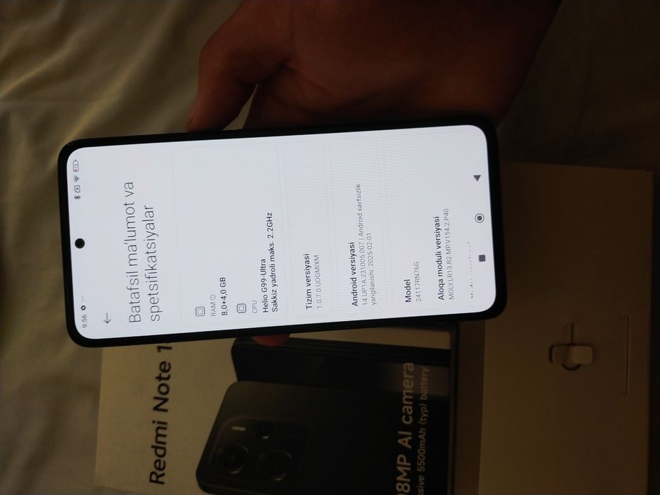 Redmi Note 14 | 12/128GB Karobka bor