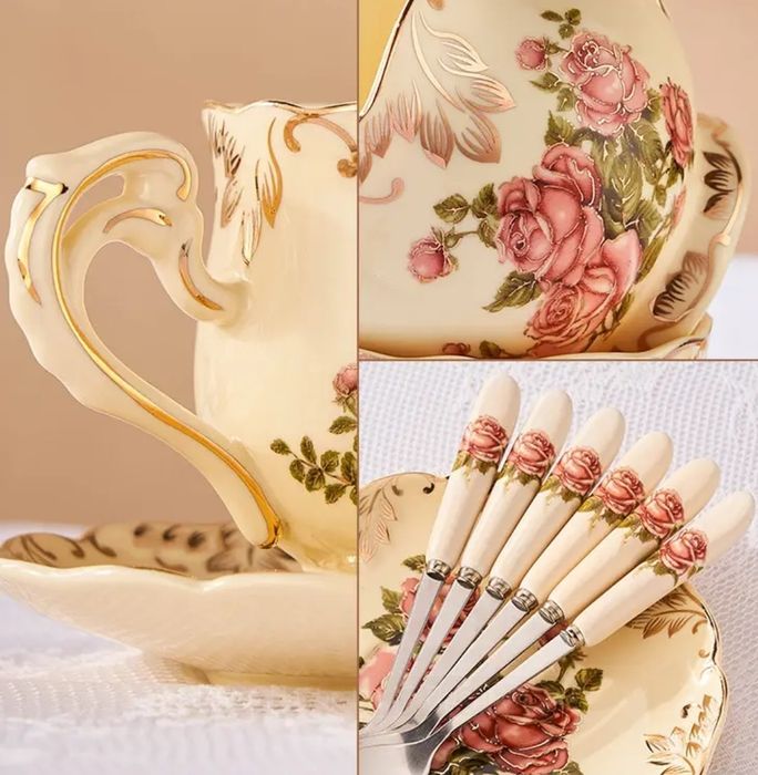 Сервиз чайно-кофейный Роза