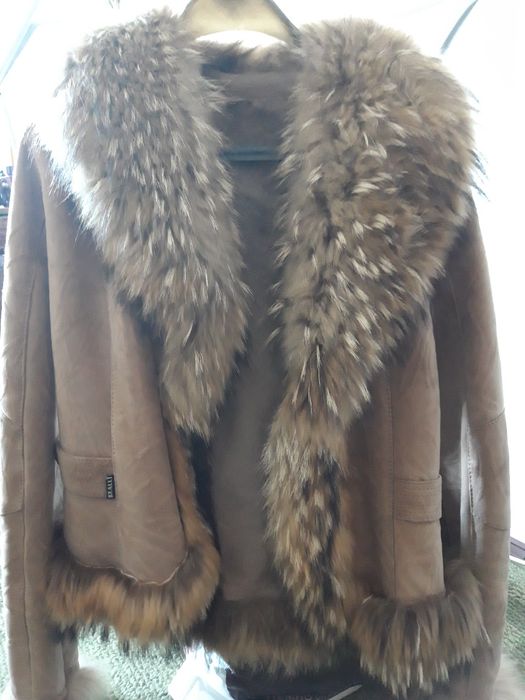 Дамски кожух , естествена кожа