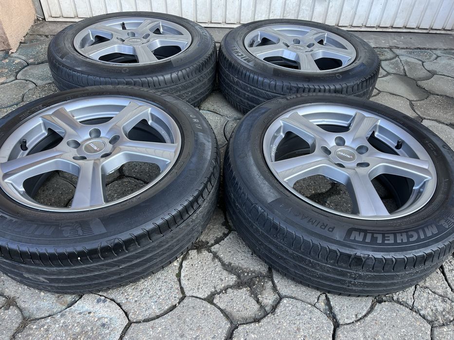 Jante aliaj 5x112mm, anvelope vara 215/60 R17, VW Tiguan, Audi Q3, Seat, Skoda