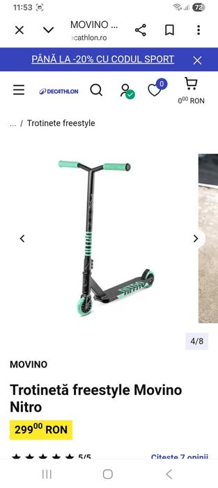 Vand trotineta freestyle