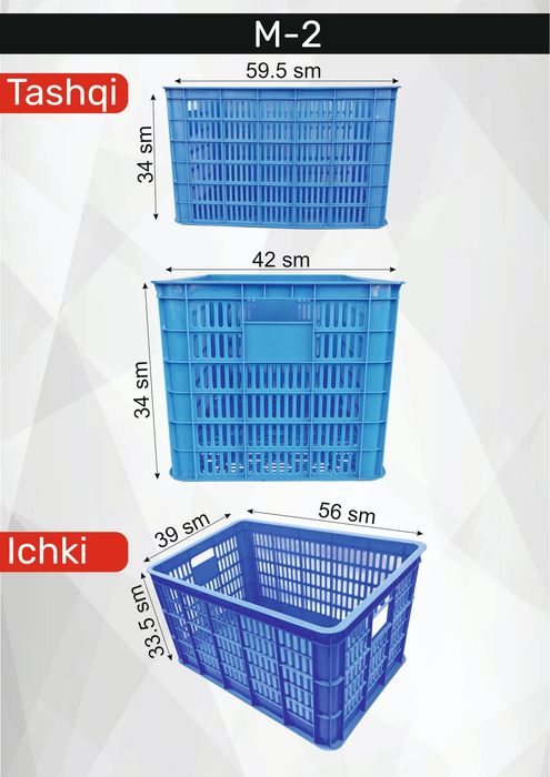 Yashik xar xil razmerda