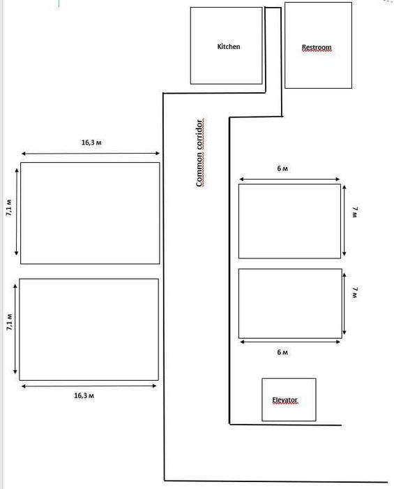 Сдается 25 кв м на метро Айбек (АС)