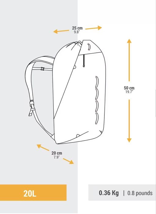 Rucsac escalada Simond ROCK 20L Galben
