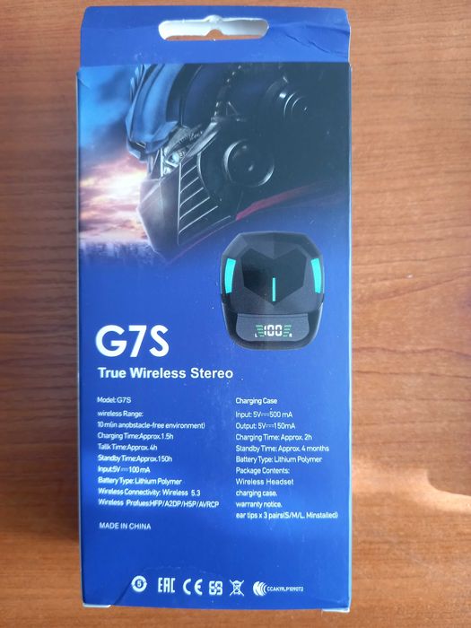 Блутут слушалки G7S