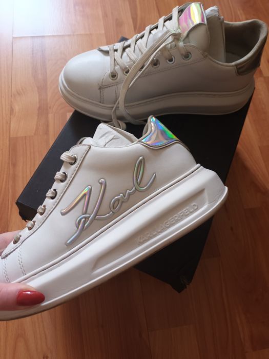 Бели сникърси Karl Lagerfeld