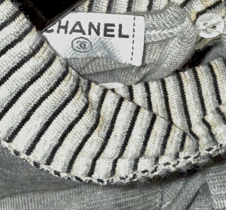 Chanel cashmere neck-scarf jumper pulover