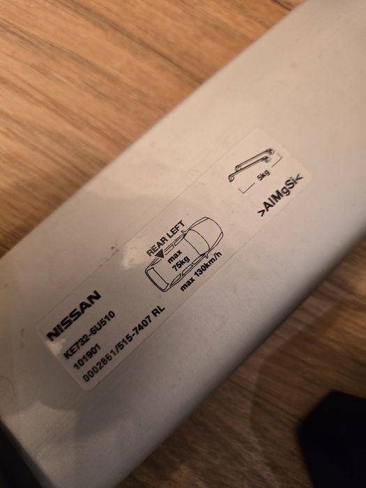 Bare portbagaj ORIGINALE Nissan (Cod KE732-6U510) – Stare impecabilă
