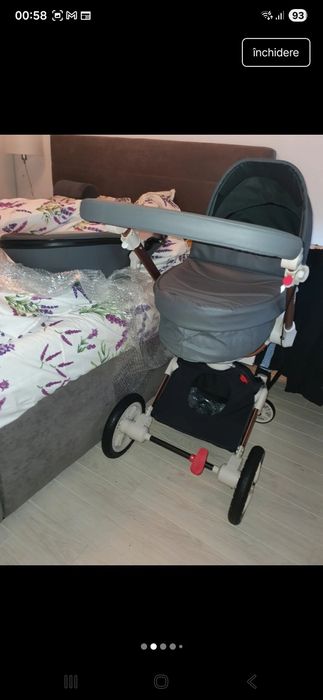 Carucior Hot Mom 360° (3 in 1) cu toate accesoriile