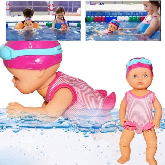 ПЛУВАЩО БЕБЕ интерактивно, Кукла с бански костюм и очила
