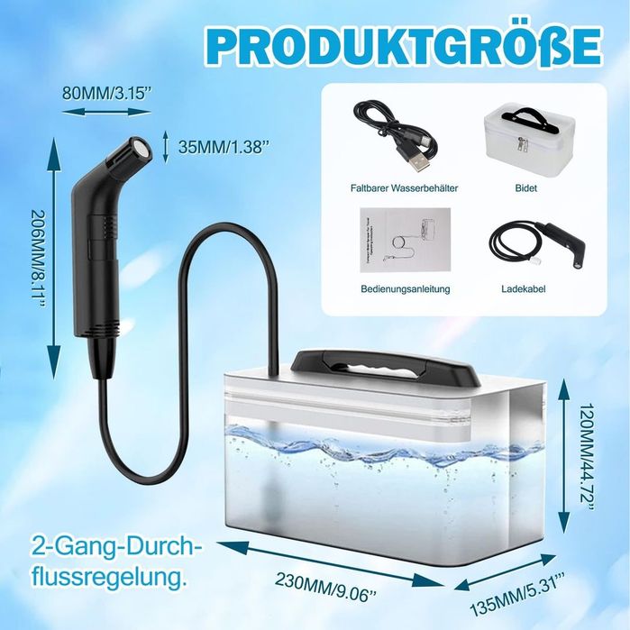 Bidet electric portabil 2.3L