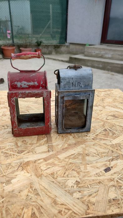 Lampa felinar antica de cale ferată