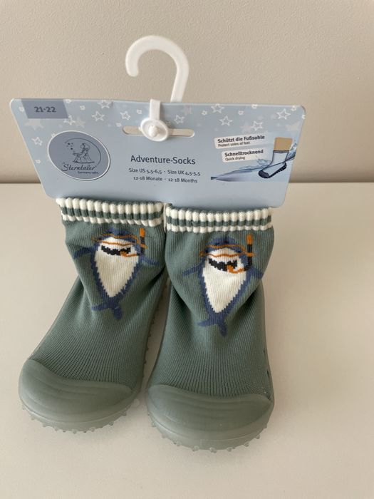 Papucei copii pt apa/plaja STERNTALER, verde piatra, marime 21-22