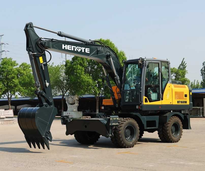 Экскаватор HENGTE модель HT160W Двигатель Сummins