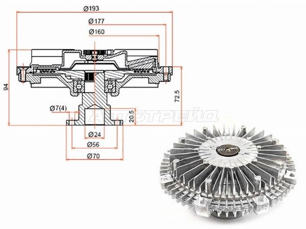 Вискомуфта  Mitsubishi L200