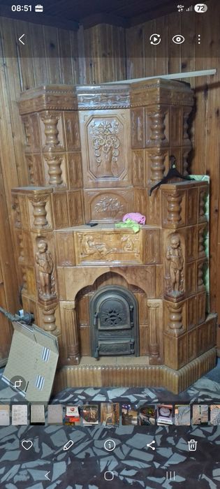 Soba teracota pe colt