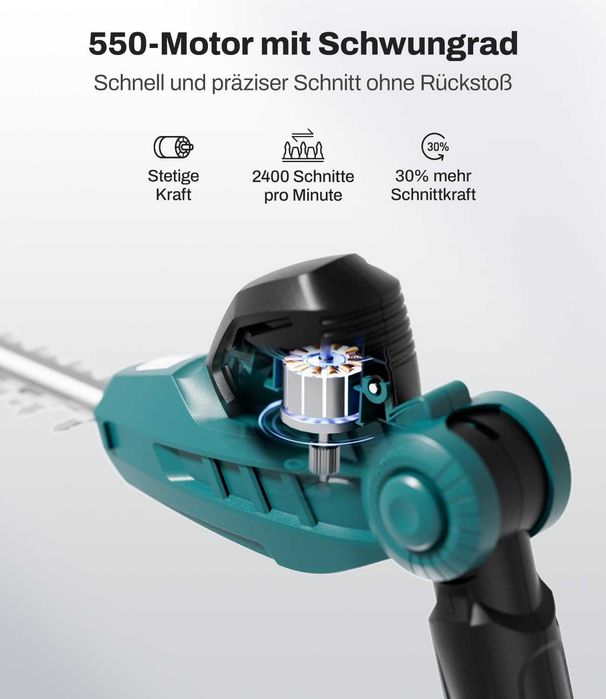 Foarfece telescopic fără fir pentru gard viu CSL401