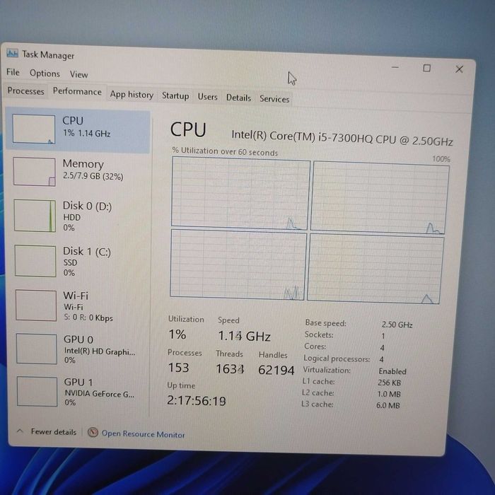 Laptop Acer A717-71G-599T I5 a 7 a gen GTX1050 17.3' FHD