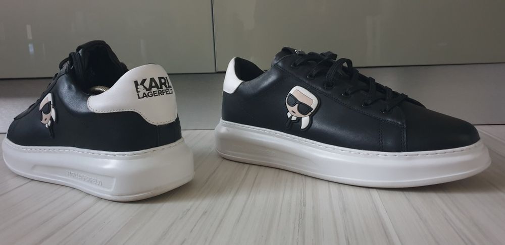 Karl Lagerfeld  45/29см - 44/28 ОРИГИНАЛ! Мъжки  / кецове/  ест. кожа