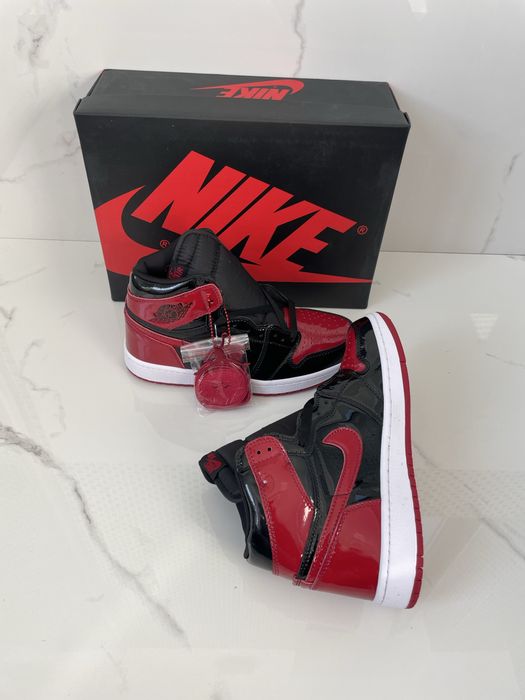 Air Jordan 1 Retro High Patent Bred Full Box Verificare Colet Marimi 35,5-45