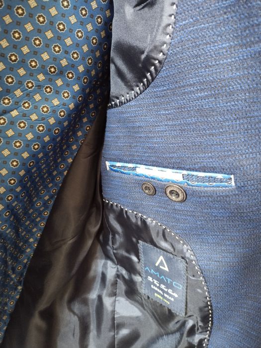 Пиджак мужской синий