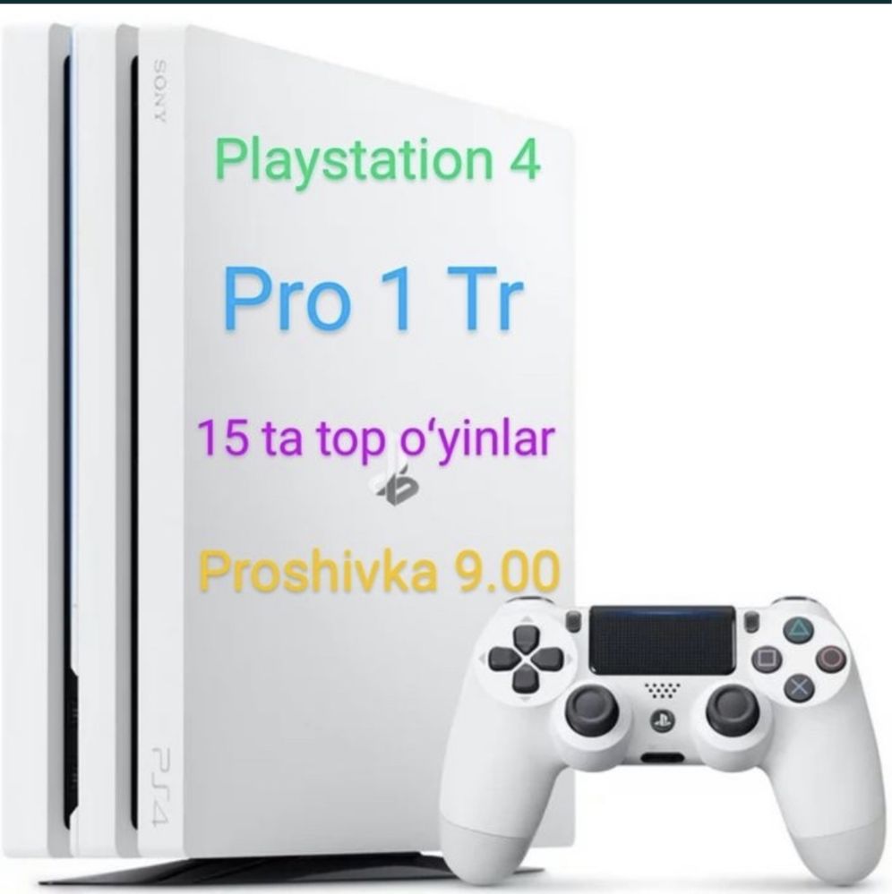 Playstation4 pro slim 50-100 top игры на борту гарантия все есть: 275 у.е.  - Приставки Ташкент на Olx