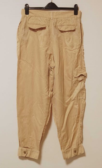 Pantaloni bej Boss by Hugo Boss  matase si bumbac marimea 44