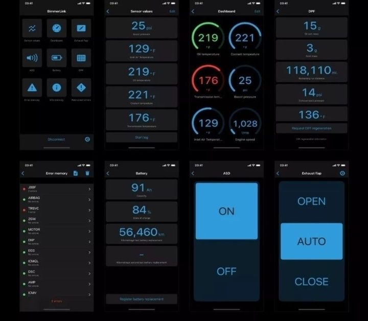 Diagnoza BMW VGate Vlinker BM+ BT  Bimmecode iOS Android NOU