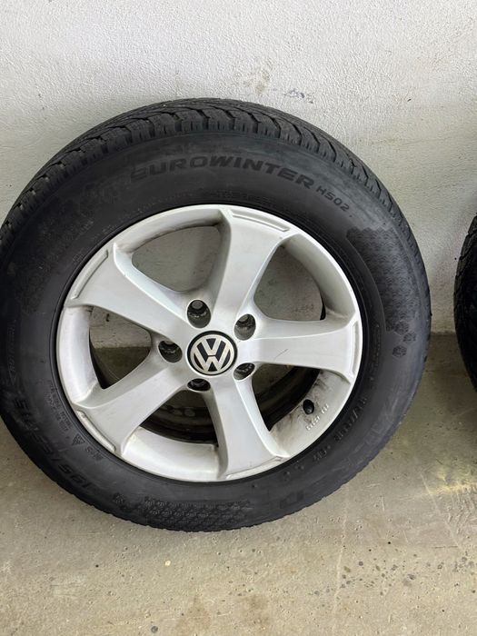 jante vw  5 x 112 cu cauciucuri de iarna 195 65 15