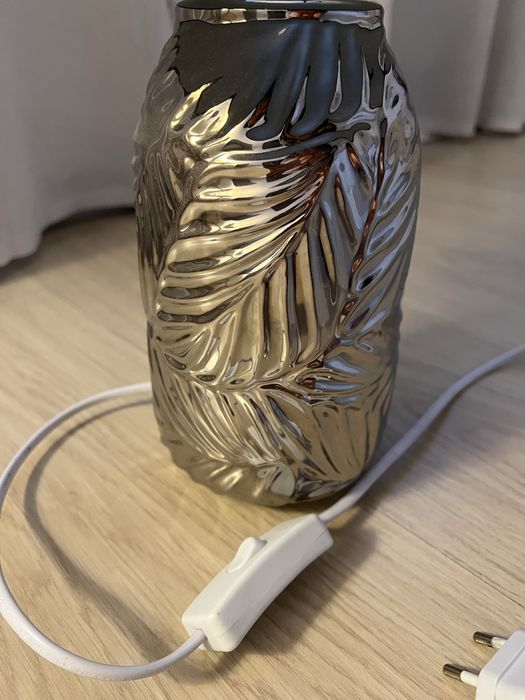 Lampa gri cu abajur