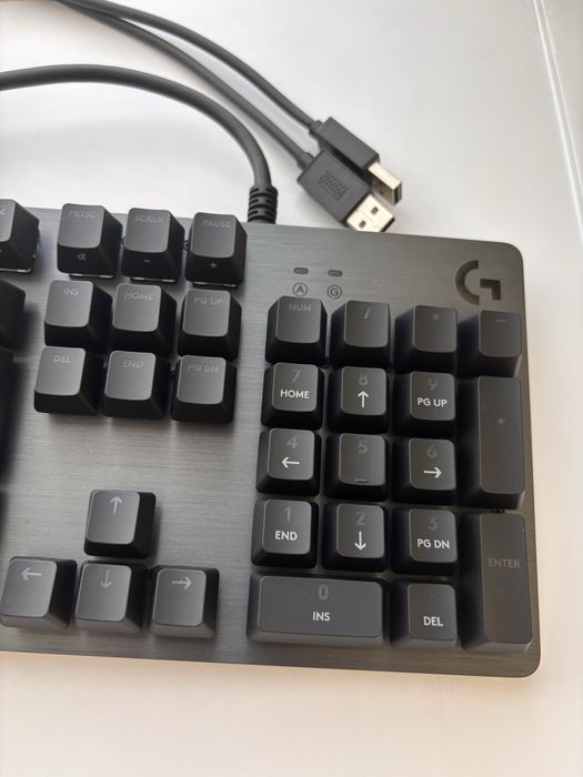 Механична клавиатура Logitech G 512 Carbon, GX Brown Tactile, RGB