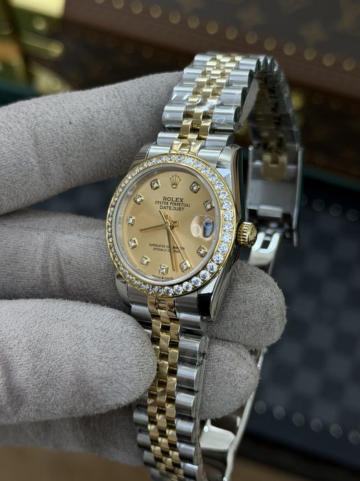 Rolex Date-Just Diamond 31mm Champagne