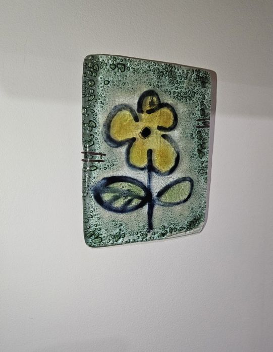 Много красива картина-пано  от стъкло.  "Цветенце"