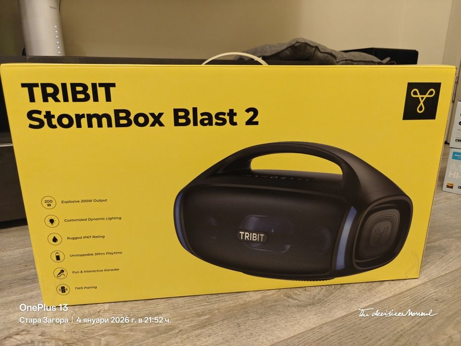 Tribit Stormbox Blast 2 Bluetooth 200 W party безжична тонколона