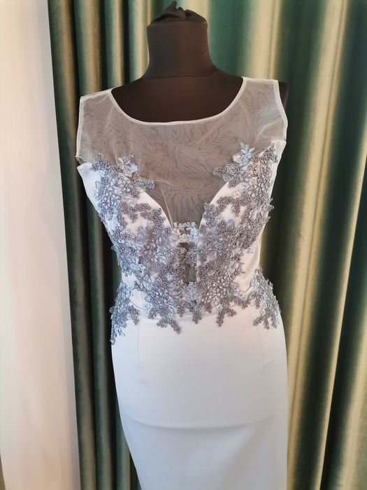 Rochie satin bleo