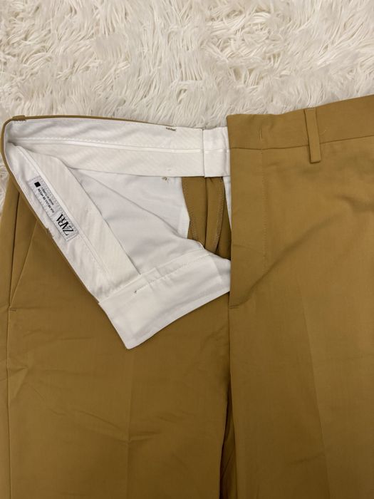Брюки горчичные Zara