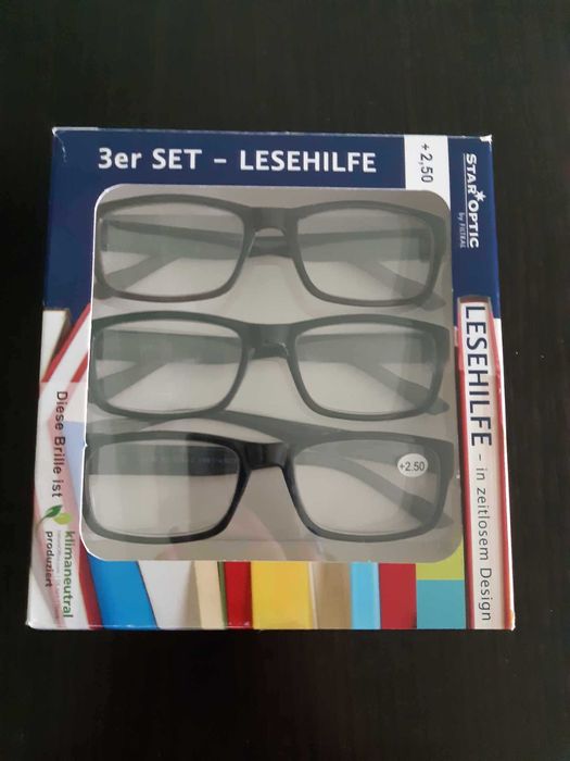 Set 3 perechi ochelari vedere + 2.5
