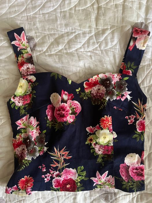 Летний костюм юбка топик хлопок стретч размер 44 S как новый