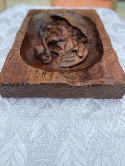 Basorelief lemn masiv , 39/27 cm