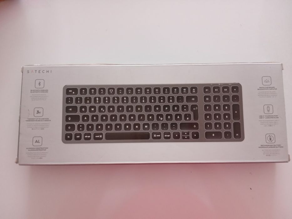 Satechi Compact Backlit Bluetooth Keyboard for Mac - DE - Space Grey