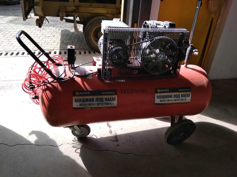 Бензинов Компресор за въздух 50 л  под НАЕМ от Рентекс