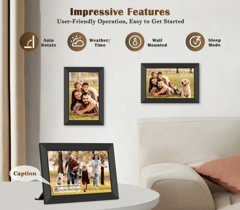 Smart Цифрова фоторамка WiFi 10,1-инчова 1280x800 32GB Uhale APP