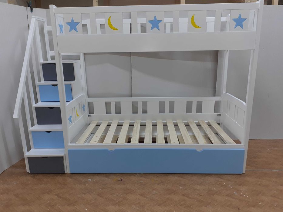 TRANSPORT GRATUIT.Pat etajat-supraetajat din lemn masiv.Cod 3526