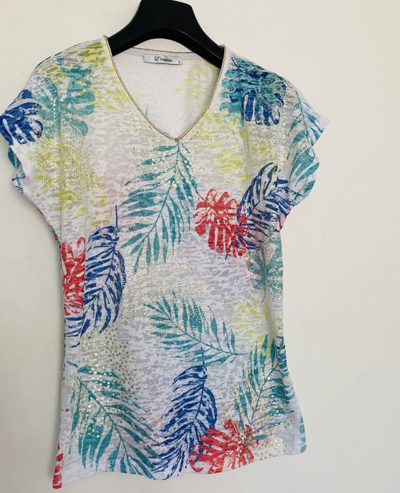 Tricou dama multicolor.