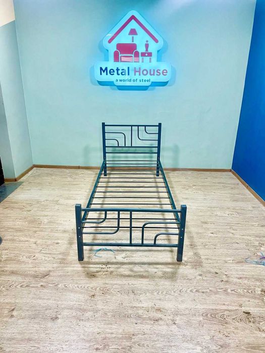 Металлическая кровать односпальная